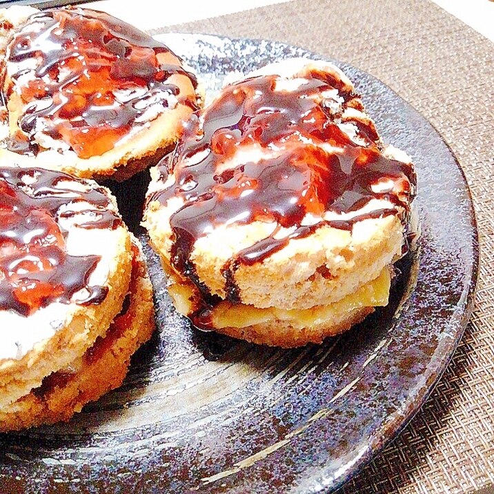 トースターで簡単に出来るお菓子！スフレパンケーキ♪